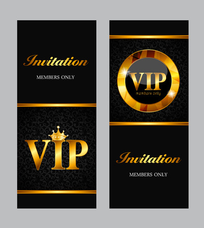 VIP Members Card Vector Illustrationのイラスト素材