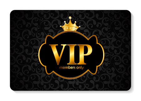 VIP Members Card Vector Illustrationのイラスト素材