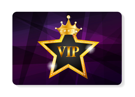 VIP Members Card Vector Illustrationのイラスト素材