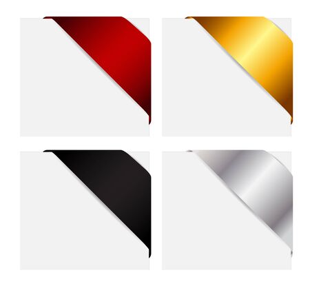 Paper Template With Ribbon and Place for Your Text Vector Illustのイラスト素材