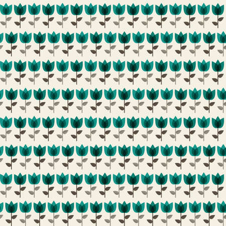 Paper Trendy Flat Flower Seamless Pattern Vector Illustration EPS10のイラスト素材