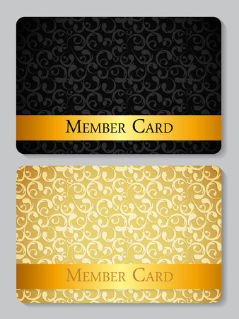 VIP Members Card Vector Illustration EPS10のイラスト素材