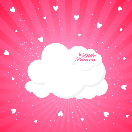 Little Princess Background Vector Illustration EPS10のイラスト素材