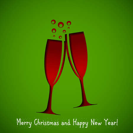 Abstract Christmas and New Year Background. Vector Illustration  のイラスト素材