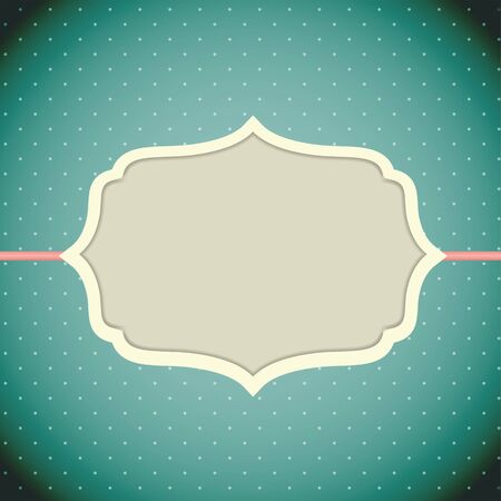 Retro Vintage Background with Frame Template Vector Illustration  のイラスト素材