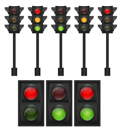 Traffic Light Vector Illustration EPS10のイラスト素材