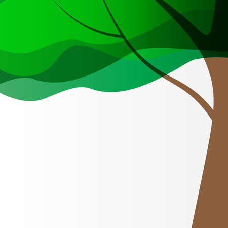 Beautuful Tree Background Vector Illustration EPS10のイラスト素材