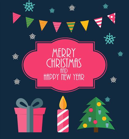 Abstract Christmas and New Year Background. Vector Illustration EPS10のイラスト素材