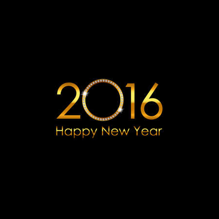 2016 New Year Background. Vector Illustration 