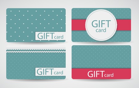 Abstract Beautiful Gift Card Design Setのイラスト素材