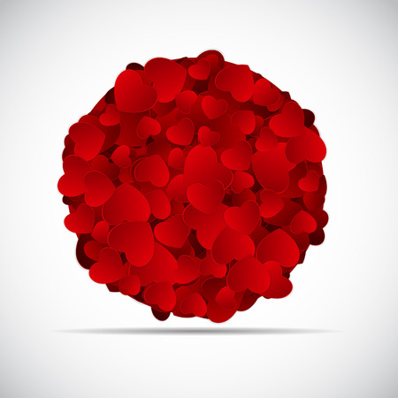 Happy Valentines Day Card with Heartのイラスト素材