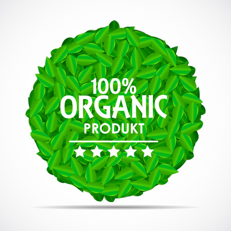 Natural Green Leaves Background. Vector Illustration のイラスト素材