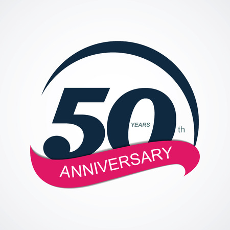 Template  50 Anniversary Vector Illustration のイラスト素材