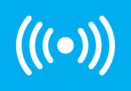 Transmission of Data. Vector Illustration. のイラスト素材