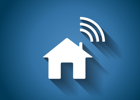 Wi-Fi Transmission of Data. Vector Illustration. のイラスト素材