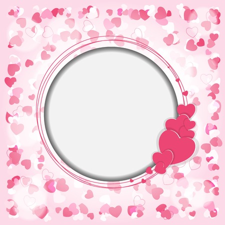 Happy Valentines Day Card. Vector Illustration. EPS10のイラスト素材