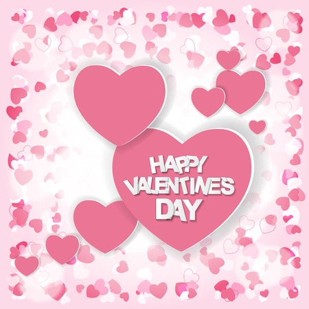 Happy Valentines Day Card. Vector Illustration. EPS10のイラスト素材