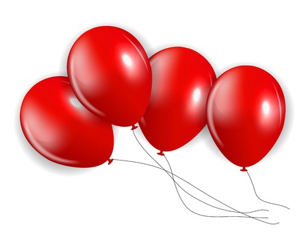 Set of Colored Balloons, Illustration. EPS 10のイラスト素材