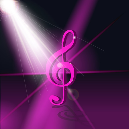 Abstract Music Background. Vector Illustration for your Design. EPS10のイラスト素材