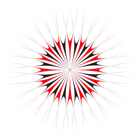 Black and White Abstract Psychedelic Art Background. Vector Illustration.のイラスト素材