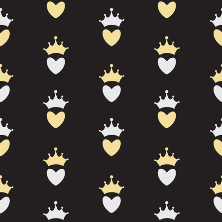 Princess Seamless Pattern Background Vector Illustrationのイラスト素材