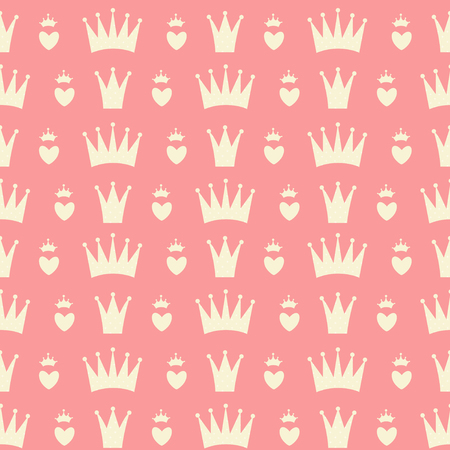 Princess Seamless Pattern Background Vector Illustrationのイラスト素材