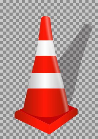 Road signs. Orange Badge guardrails on transparent background. Vector Illustration. EPS10のイラスト素材