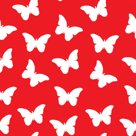 Butterfly Seamless Simple Pattern Backgroundのイラスト素材