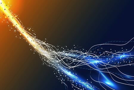 Dark Colorful light effect. Vector Illustration.のイラスト素材