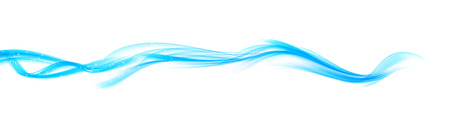 Set of Abstract Blue Wave Set on Transparent  Background. Vector Illustration.のイラスト素材