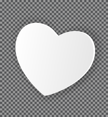 Happy Valentines Day Card with Heart. Vector Illustration.のイラスト素材