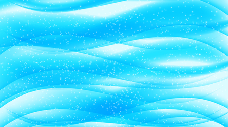 Set of Abstract Blue Wave Set on Transparent  Background. Vector Illustration.のイラスト素材