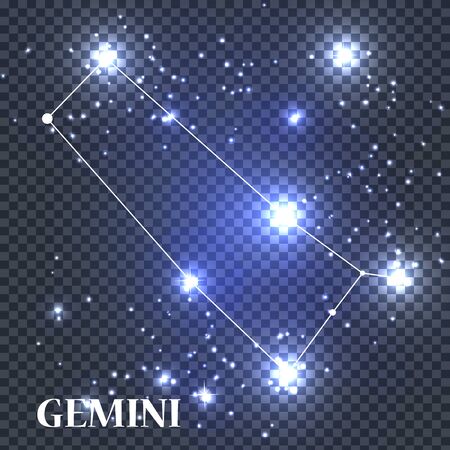 Symbol Gemini Zodiac Sign. Vector Illustrationのイラスト素材