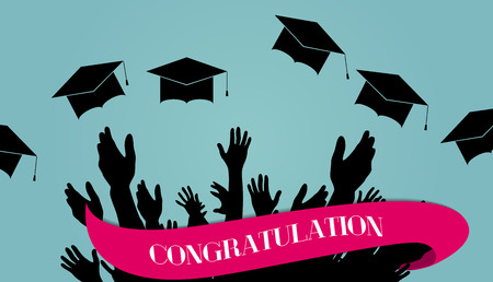 Hands Raised Up -  Symbol of Freedom the Choice, Fun. Vector Illustration. EPS10のイラスト素材