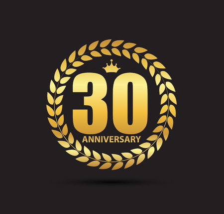 Template 30 Years Anniversary Vector Illustrationのイラスト素材
