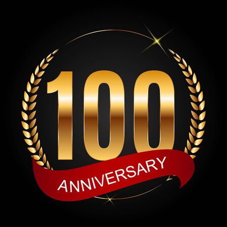 Template 100 Years Anniversary Vector Illustrationのイラスト素材