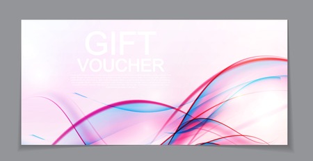 Gift Voucher Template for Discount Coupon  Vector Illustrationのイラスト素材