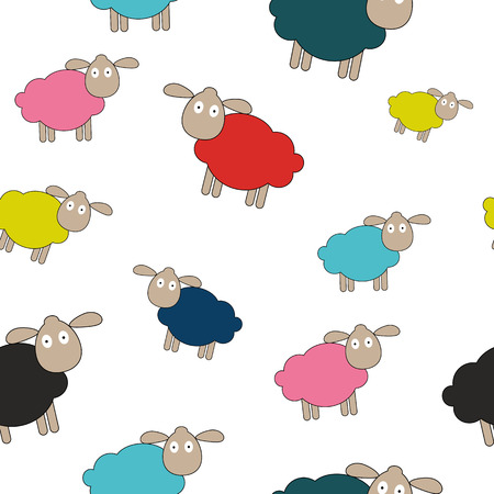 Abstract lamb seamless pattern background vector illustrationのイラスト素材