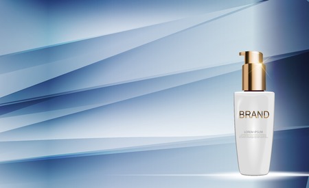 Design Cosmetics Product  Template for Ads or Magazine Backgrounのイラスト素材