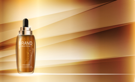 Design Cosmetics Product  Template for Ads or Magazine Backgrounのイラスト素材