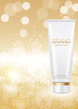 Design Cosmetics Product  Template for Ads or Magazine Backgrounのイラスト素材