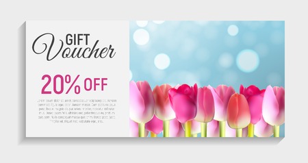 Gift Voucher Template Background. Vector Iillustrationのイラスト素材