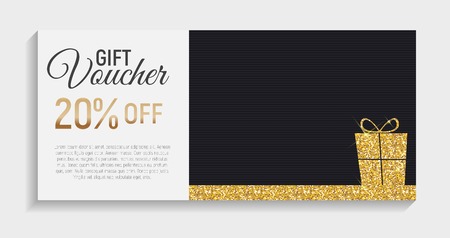 Gift Voucher Template Background. Vector Iillustrationのイラスト素材