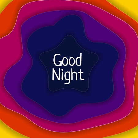 Good Night Abstract  Background Vector Illustrationのイラスト素材