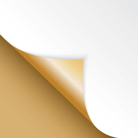 Shape of bent angle is free for filling gold color. Vector Illustration.のイラスト素材