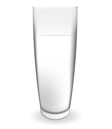 Abstract Milk Glass on White Background Vector Illustration EPS10のイラスト素材
