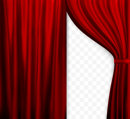 Naturalistic Image Of Curtain Open Curtains Black Color On