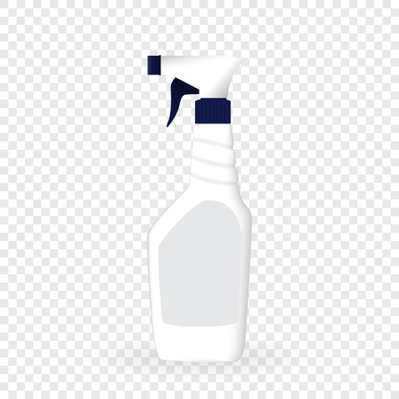 Design Product Bottle with Pulverizer Template for Ads or Magazine Background. 3D Realistic Vector Illustrationのイラスト素材
