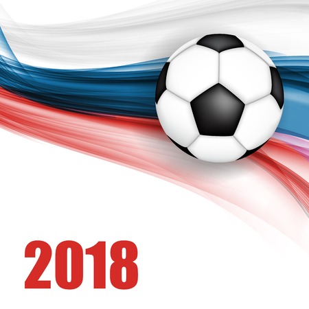 2018 Soccer Championship Background Vector Illustrationのイラスト素材