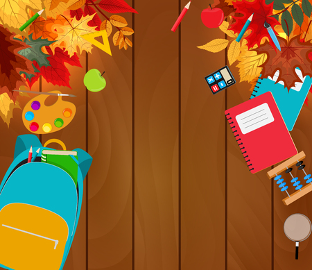 Back to School Background Vector Illustrationのイラスト素材